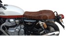 Royal Enfield GT Continental and Interceptor 650 Diamond Design Dual Leather Seat Brown - SPAREZO